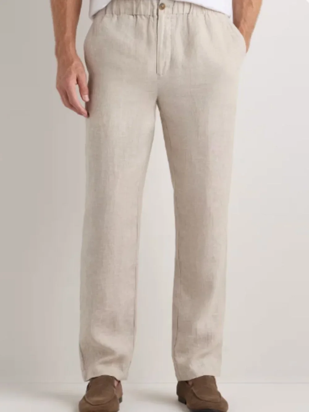 Quince 100% European Linen Pants Flax - Medium